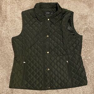 Lauren Ralph Lauren Women’s Quilted Dark Green Vest